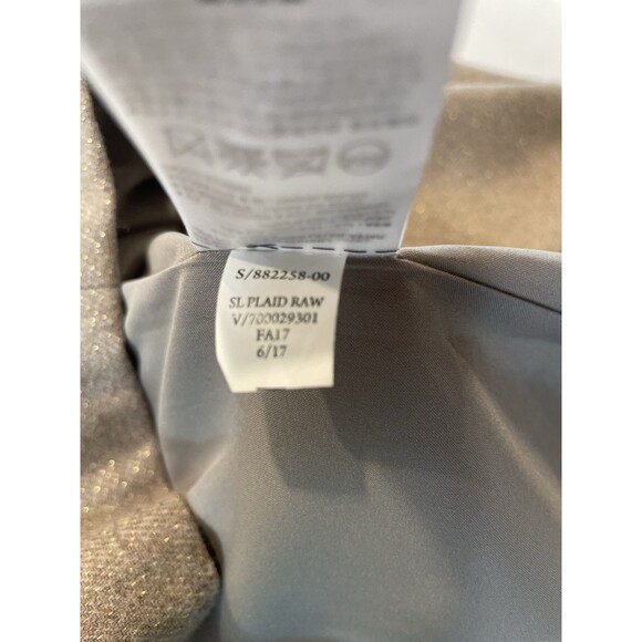 NWT Banana Republic Camel Tan Metallic Shimmer Shift Dress Sz XS - Picture 13 of 14